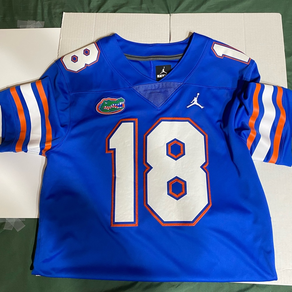 Jordan Florida Gators Authentic Stitched #18 Football Jersey